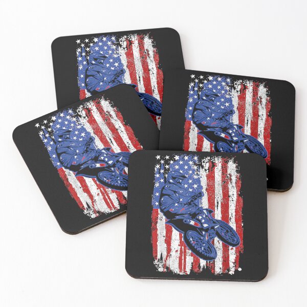 Item preview, American Flag Motorcross Dirt Bike USA 4th of July designed and sold by Sarena84.