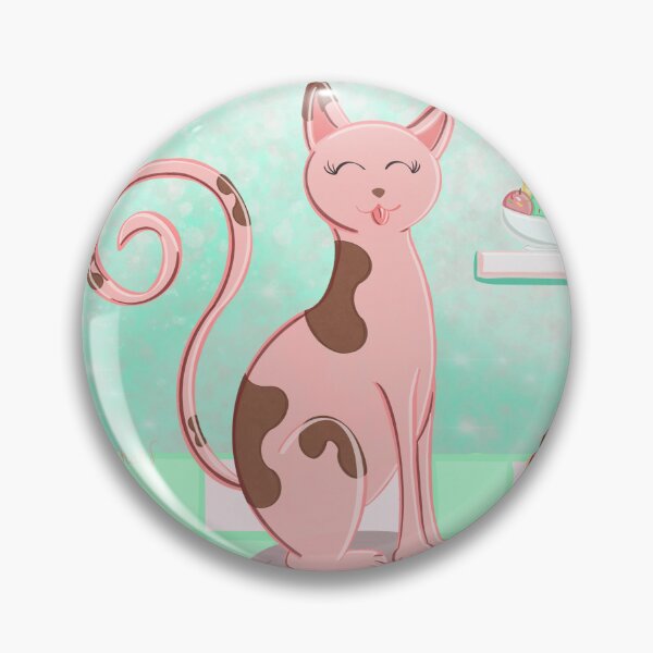 Item preview, Ice Cream Cat designed and sold by DancingFoxArt.