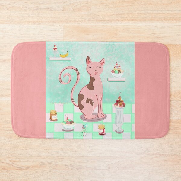 Item preview, Ice Cream Cat designed and sold by DancingFoxArt.