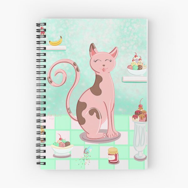 Item preview, Ice Cream Cat designed and sold by DancingFoxArt.