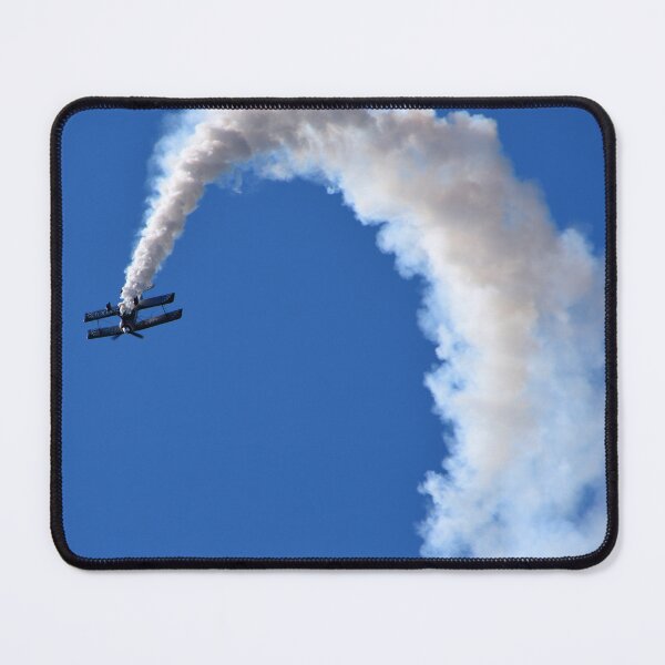 Item preview, Pitts Model 12 stunt byplane performing with smoke trail and blue sky. designed and sold by Umdash919.