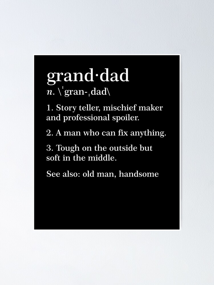 granddad-definition-funny-meaning-grandpa-gift-poster-for-sale-by