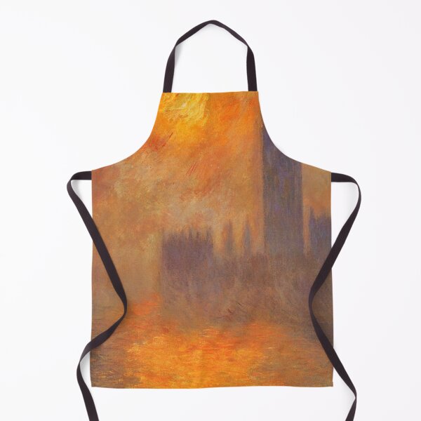 Item preview,  London Houses of Parliament at Sunset Painting by Claude Monet (impressionist orange colors.)  Oringinal designed and sold by CristalleLisa.