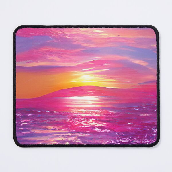 Item preview, Abstract Beach Pink Sunset Painting designed and sold by Unaiza Khalid.