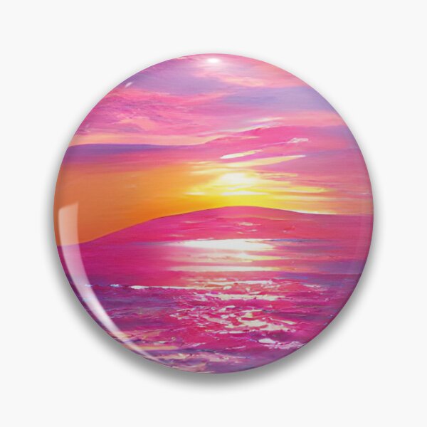 Item preview, Abstract Beach Pink Sunset Painting designed and sold by Unaiza Khalid.