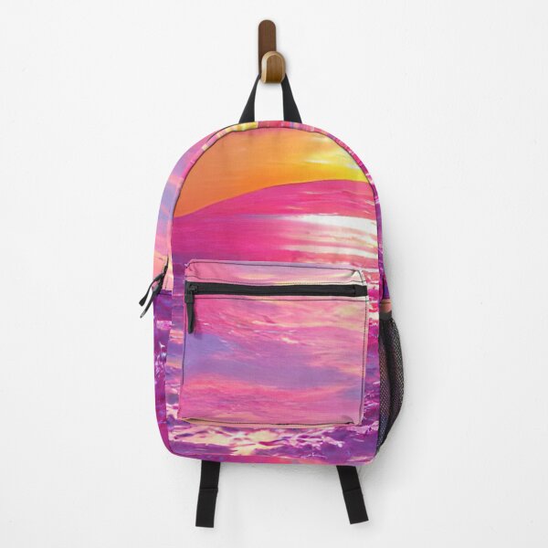 Item preview, Abstract Beach Pink Sunset Painting designed and sold by Unaiza Khalid.