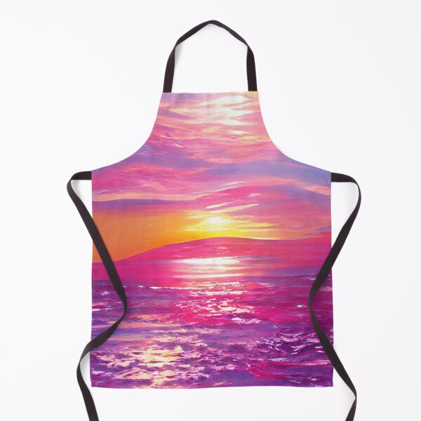 Item preview, Abstract Beach Pink Sunset Painting designed and sold by Unaiza Khalid.