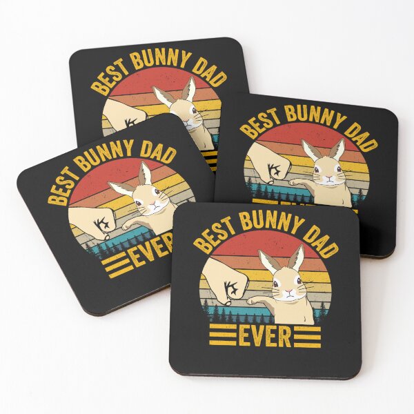 Item preview, Best Bunny Dad Ever Vintage Rabbit Lover Father Pet Rabbit designed and sold by leshiarivers.