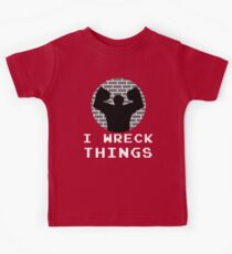 I Wreck Things by Last Petal Tees Kids Tee