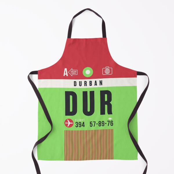 Aperçu de l'œuvre Luggage Tag A - DUR Durban South Africa créée et vendue par VoodooCircus.