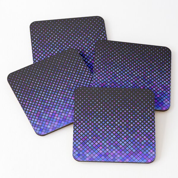 Item preview, Seamless Geometric Diamond Square Half Tone Pink Purple Blue designed and sold by risingrocket.