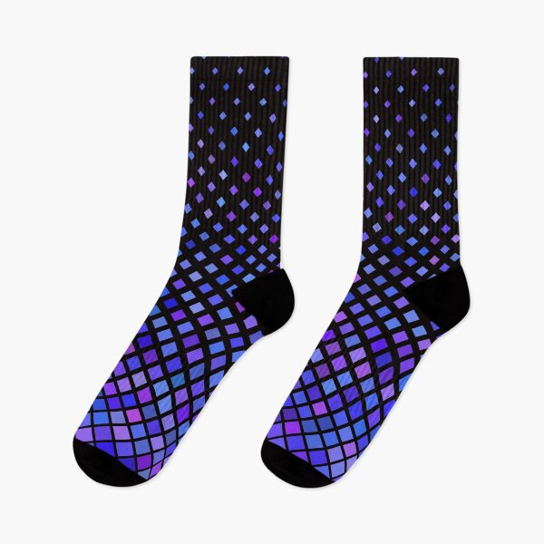 Item preview, Seamless Geometric Diamond Square Half Tone Pink Purple Blue designed and sold by risingrocket.