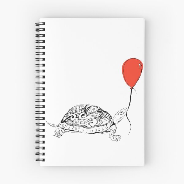 Item preview, Turtle Holding Balloon designed and sold by FFDoodles.