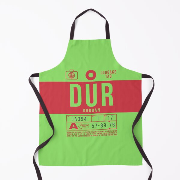 Aperçu de l'œuvre Luggage Tag B - DUR Durban South Africa créée et vendue par VoodooCircus.