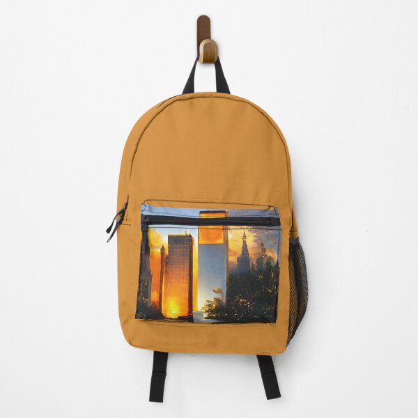 Item preview, Orange city skyskrapers designed and sold by fizzribbit.