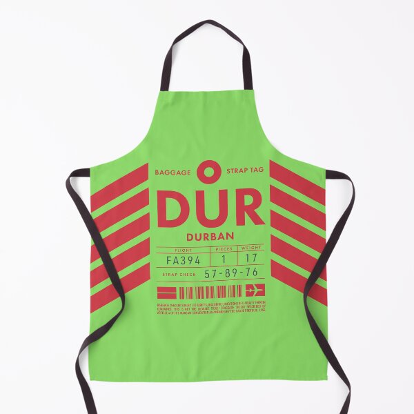 Aperçu de l'œuvre Luggage Tag D - DUR Durban South Africa créée et vendue par VoodooCircus.