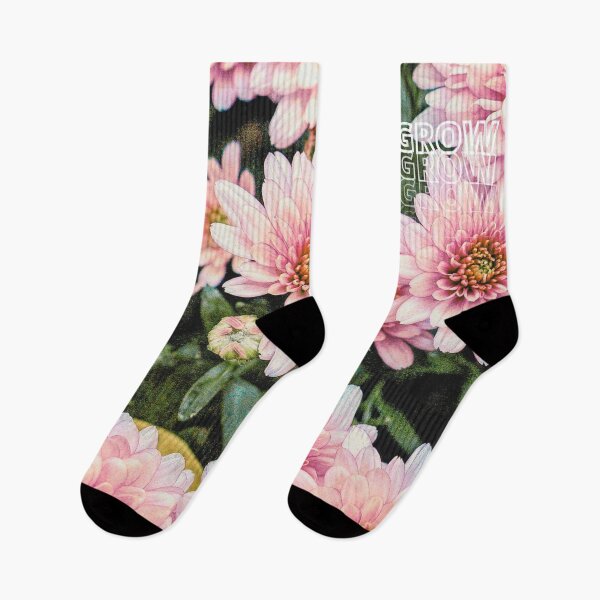 Item preview, GROW (above) - Bright Pink Flowers designed and sold by AliceSLee.