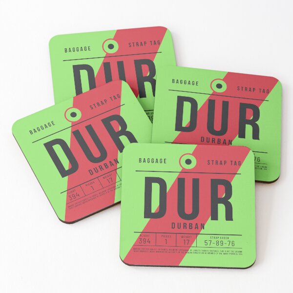 Item preview, Luggage TagE - DUR Durban South Africa designed and sold by VoodooCircus.
