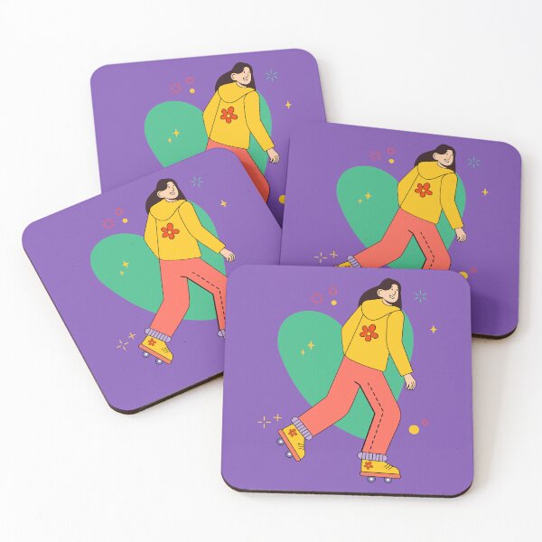 Item preview, Roller Skating Girl #4 designed and sold by Paperfly Studio.