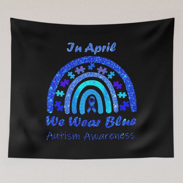 Item preview, Puzzle Rainbow In April We Wear Blue Autism Awareness Month designed and sold by HaaChris-Artis.