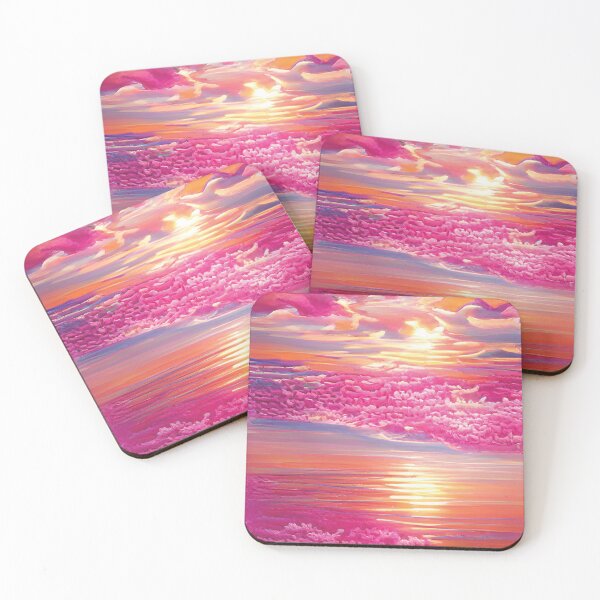 Item preview, Abstract Cotton Clouds Pink Sunset designed and sold by Unaiza Khalid.
