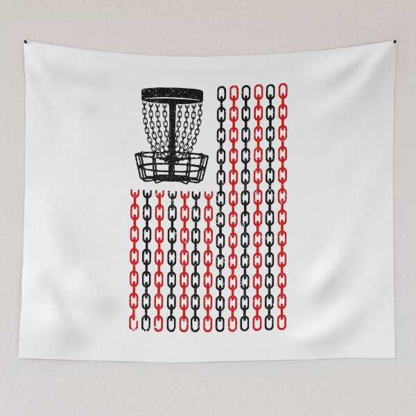 Item preview, American Flag Disc Golf Player Funny USA Basket Chains designed and sold by GrandeDuc.