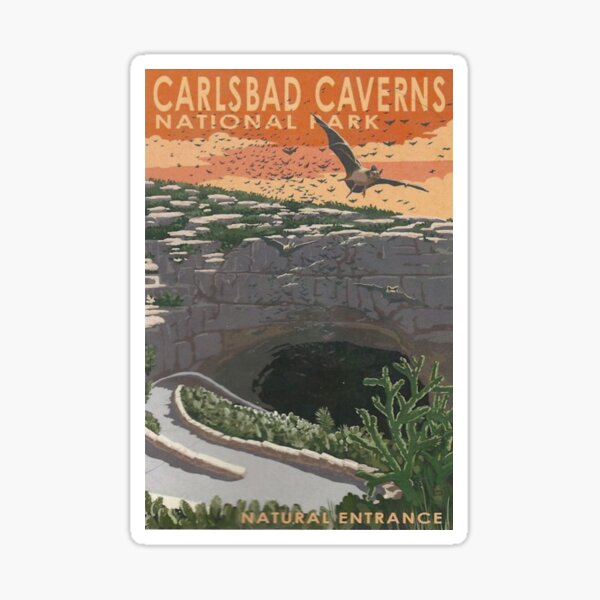 Item preview, Carlsbad Caverns National Park - Natural Entrance Travel Decal designed and sold by MeLikeyTees.