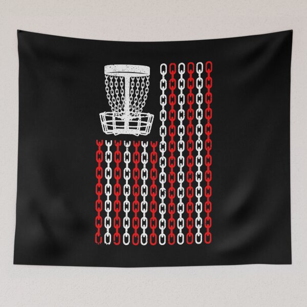 Item preview, American Flag Disc Golf Player Funny USA Basket Chains designed and sold by GrandeDuc.