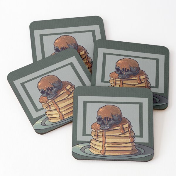 Item preview, Dark Skull Pancakes with Syrup designed and sold by OssuanArt.