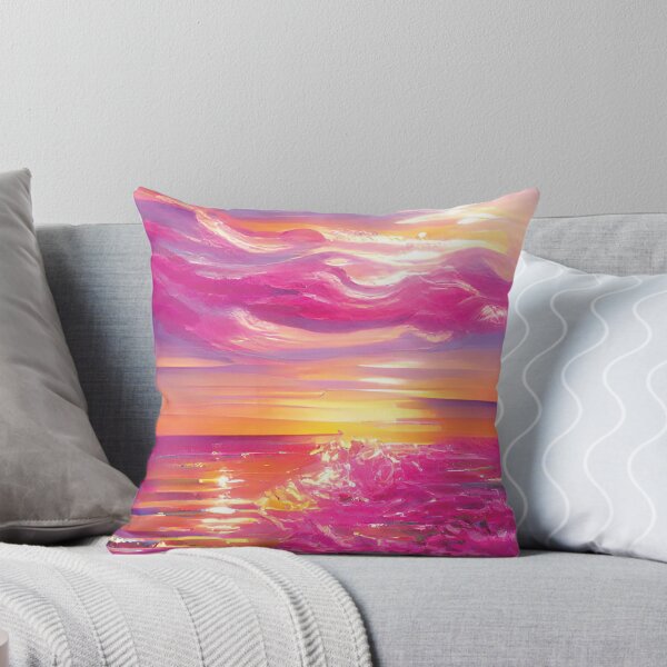 Item preview, Dreamy Abstract Pink Sunset designed and sold by Unaiza Khalid.
