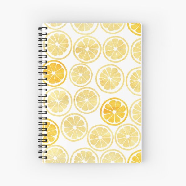Aperçu de l'œuvre Motif de tranches de citron jaune à l'aquarelle créée et vendue par hocapontas.