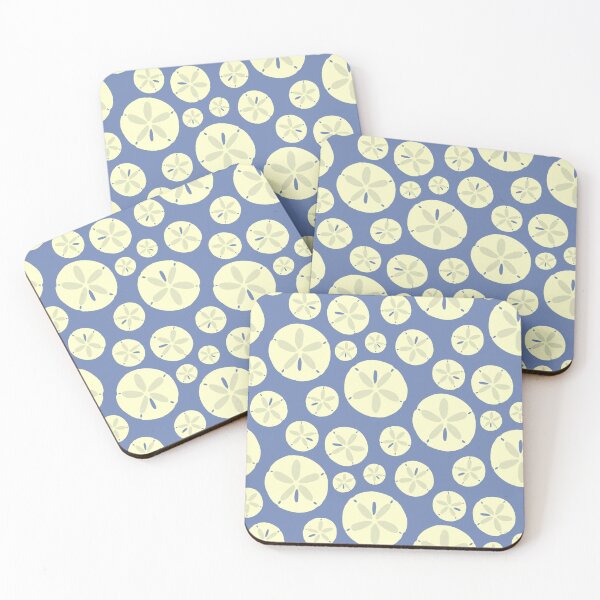 Item preview, medium blue pastel and yellow - Sand dollar designed and sold by MaddaMom.