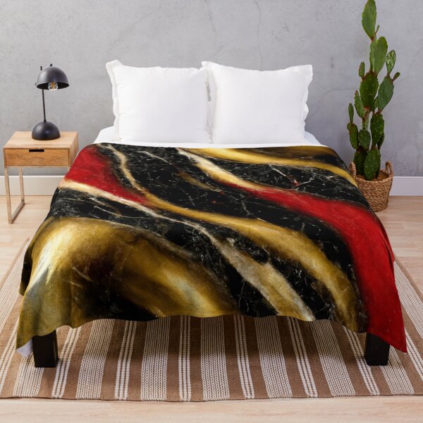 Item preview, Abstract Marble - Red, Black & Gold designed and sold by Somniart.