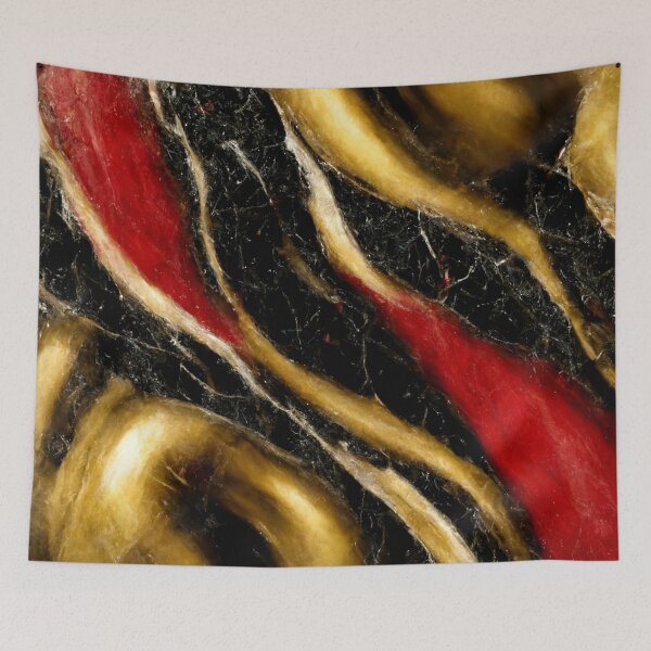 Item preview, Abstract Marble - Red, Black & Gold designed and sold by Somniart.
