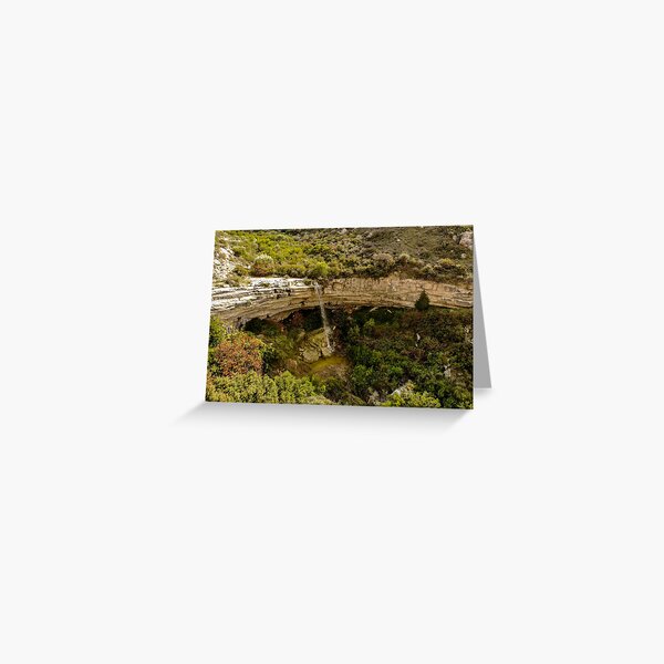 The Mythical Waterfall - Prastio Avdimou Greeting Card