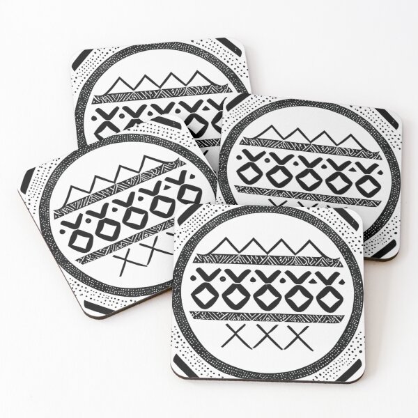 Item preview, Motif de cercle de montagnes tribales designed and sold by LeaRauter.