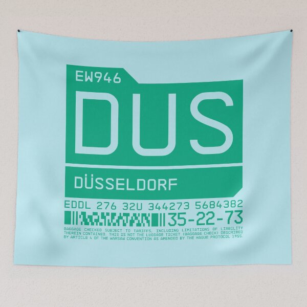 Item preview, Luggage Tag C - DUS Dusseldorf Germany designed and sold by VoodooCircus.