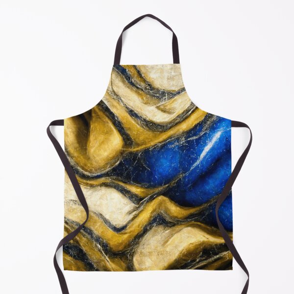 Item preview, Abstract Marble - Blue & Gold designed and sold by Somniart.