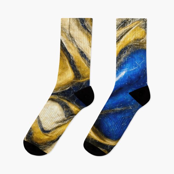 Item preview, Abstract Marble - Blue & Gold designed and sold by Somniart.