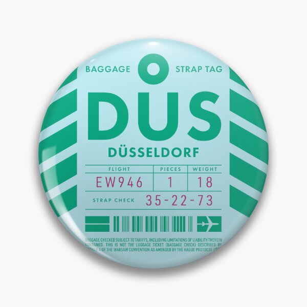Item preview, Luggage Tag D - DUS Dusseldorf Germany designed and sold by VoodooCircus.