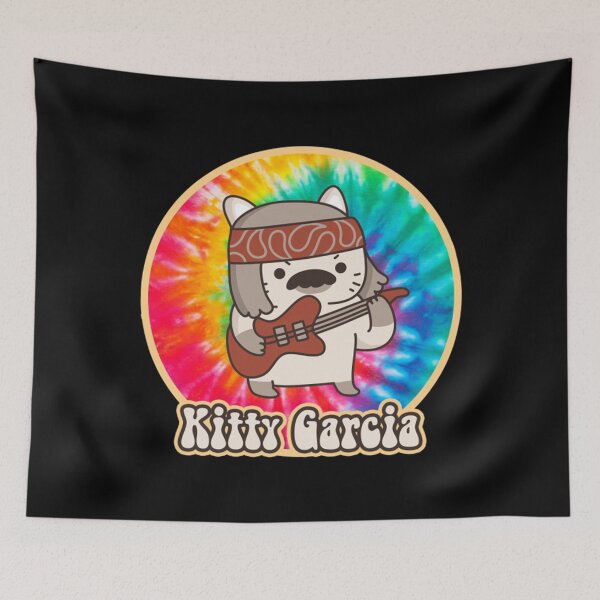 Item preview, Musician T-ShirtKitty Garcia the Hippie Musician Cat designed and sold by AmadaTran.