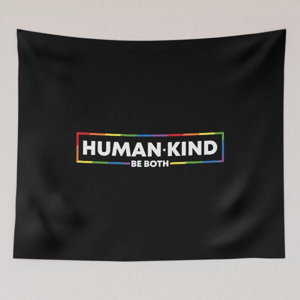 Item preview, Human Kind Be Both LGBTQ Ally Pride Rainbow Positive Message designed and sold by GardNewerd.