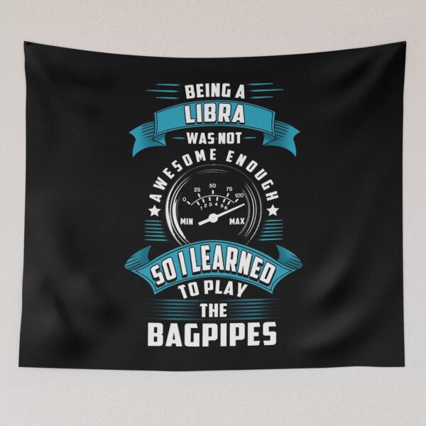 Item preview, Musician T-ShirtLibra bagpipes player designed and sold by AmadaTran.
