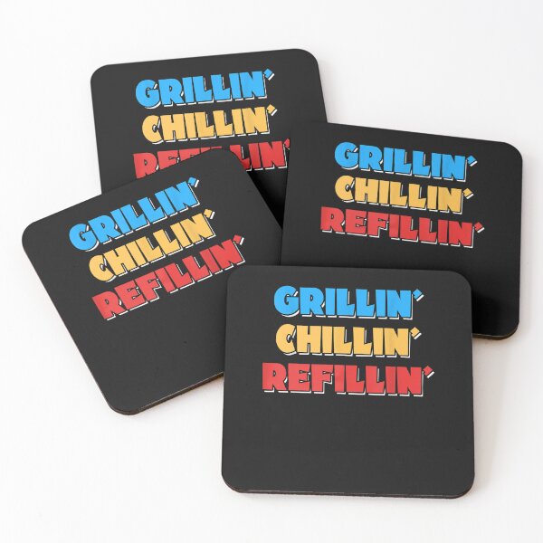 Item preview, BBQ Smoker Chillin' Grillin' Refillin' Grill Things Barbecue designed and sold by Makebashington.