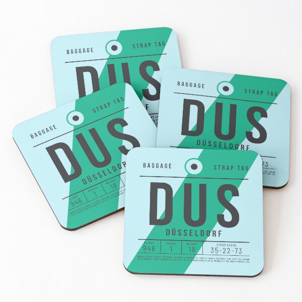 Item preview, Luggage Tag E - DUS Dusseldorf Germany designed and sold by VoodooCircus.