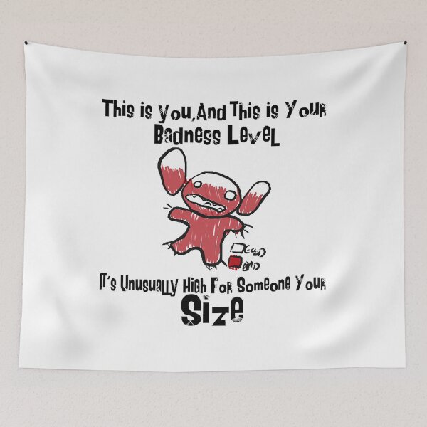 Item preview, Lilo and Stitch Badness Level T-Shirt designed and sold by Zaheroy471.