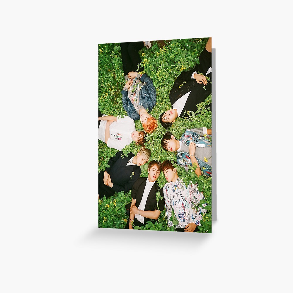 BTS seven members on Grass
