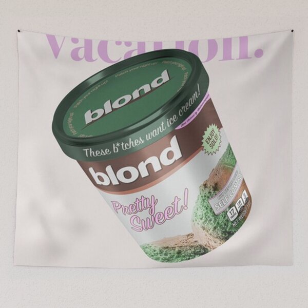 Item preview, Frank Ocean - Blonde as Ice Cream Poster designed and sold by randyoyola.