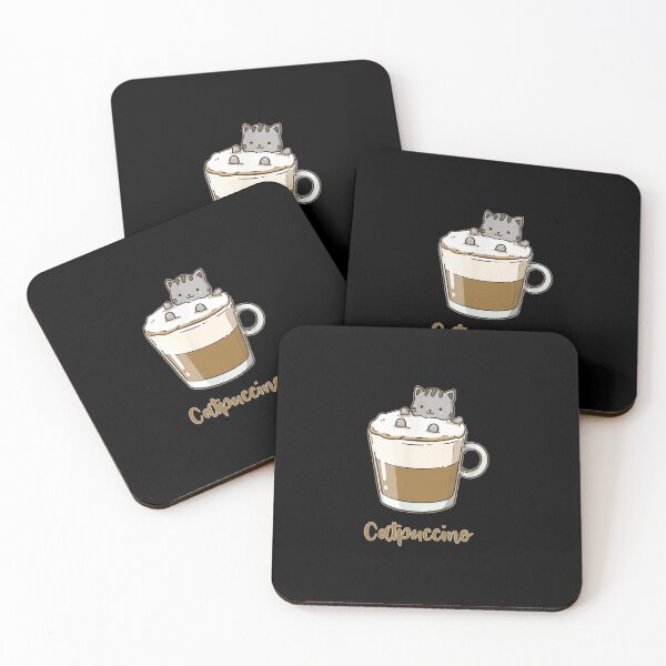 Item preview, Catpuccino Kawaii Cappuccino and Cat Pun designed and sold by omorand.