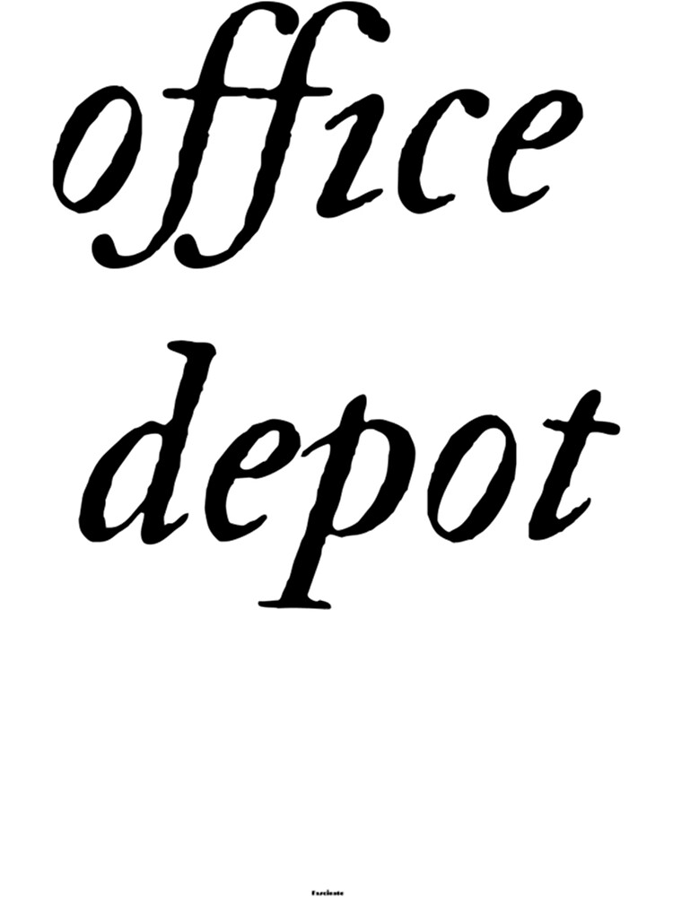 "office depot " Poster for Sale by GothicSerce Redbubble